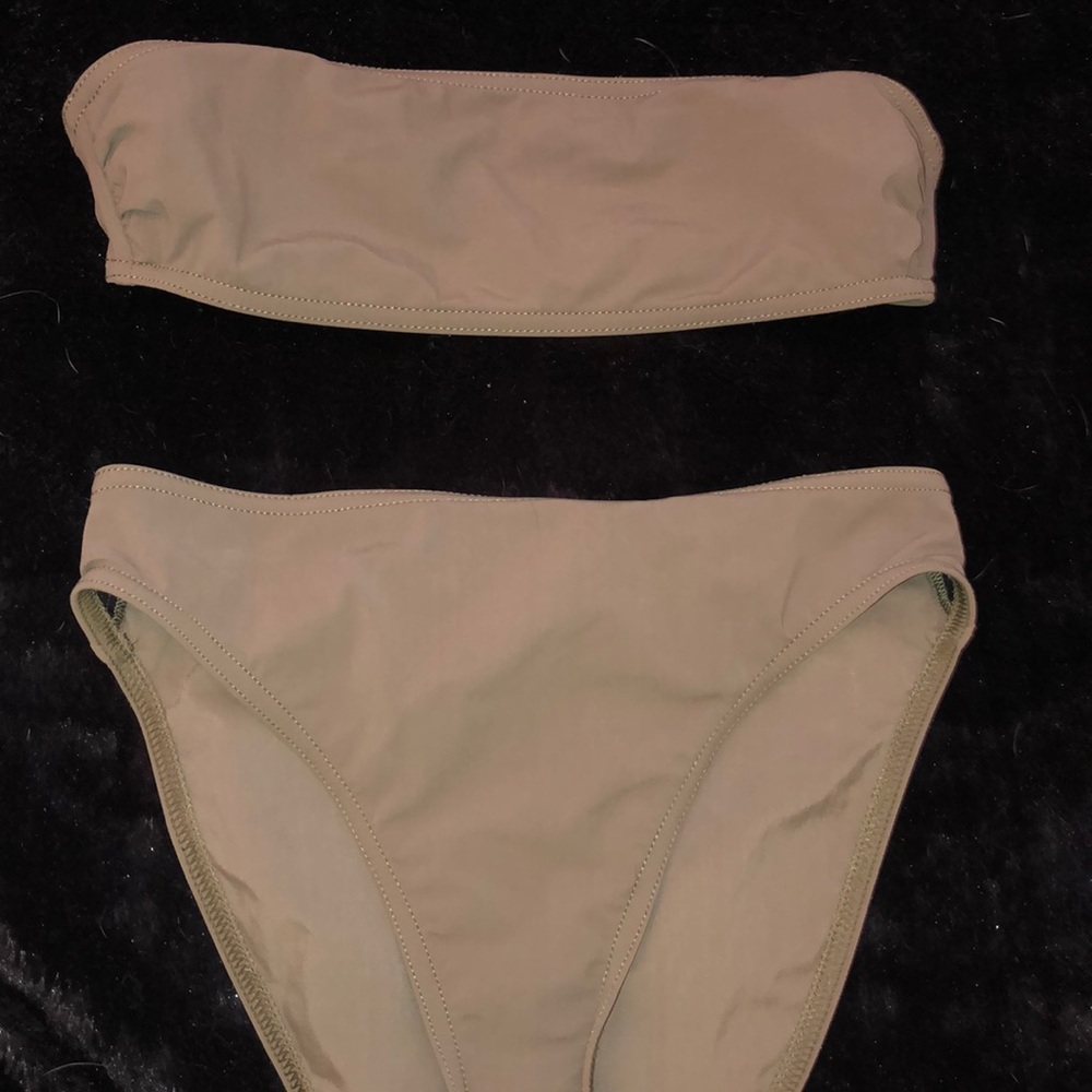 army green Anne Cole Locker bikini set
